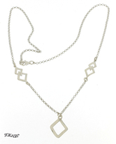 Silver necklace 701194