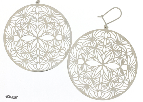 Silver Earings stones 601004