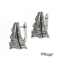 Silver Earings stones 137294