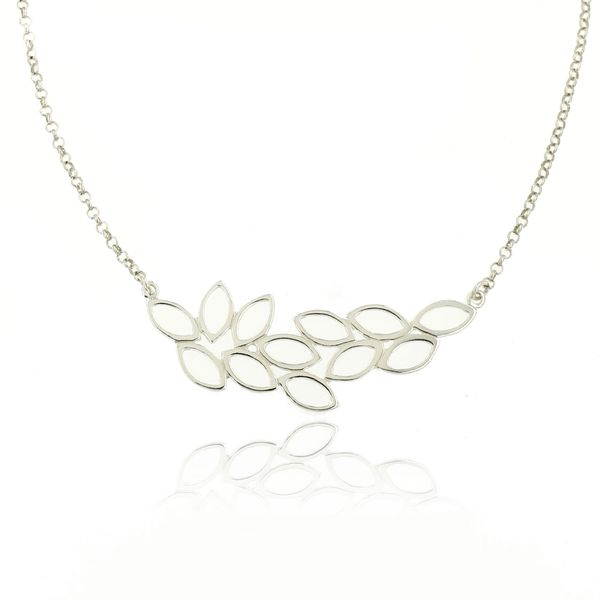 Silver necklace 701118