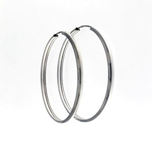 Silver earrings without stones - silver earrings hollow - 112350