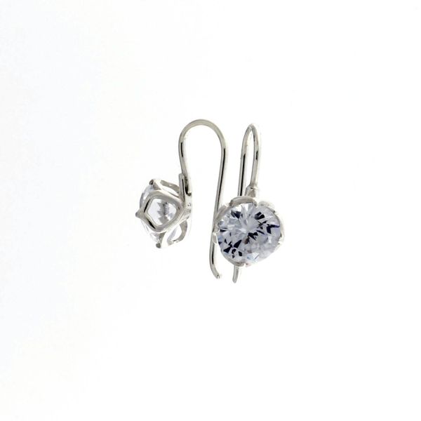 Silver Earings with stone 114143