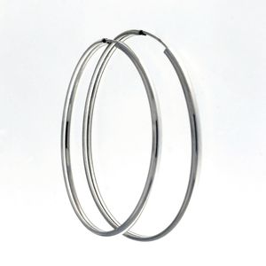Silver earrings without stones - silver earrings hollow - 112365