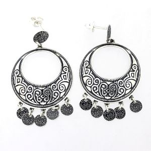 Silver Earings stone 131665