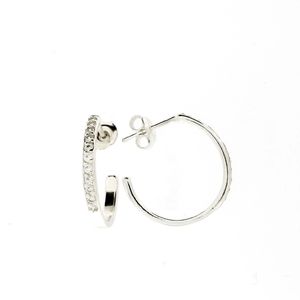 Silver earrings with CZ - Silver Earings with stones - 139322