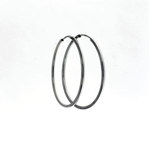 Silver earrings without stones - 112140