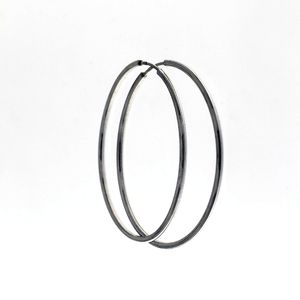 Silver earrings without stones - 112150