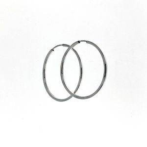 Silver earrings without stones - 112130