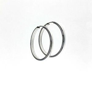 Silver earrings without stones - 112330