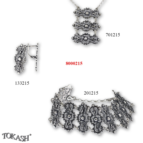 Medium silver set 8000215