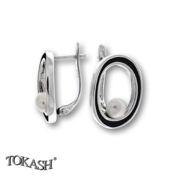 Earrings with pearls 115163