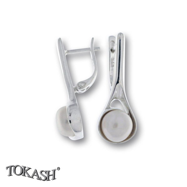 Earrings with pearls 115165