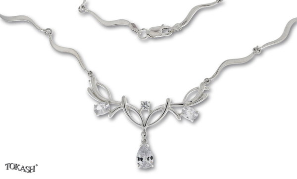 Silver necklace 701222