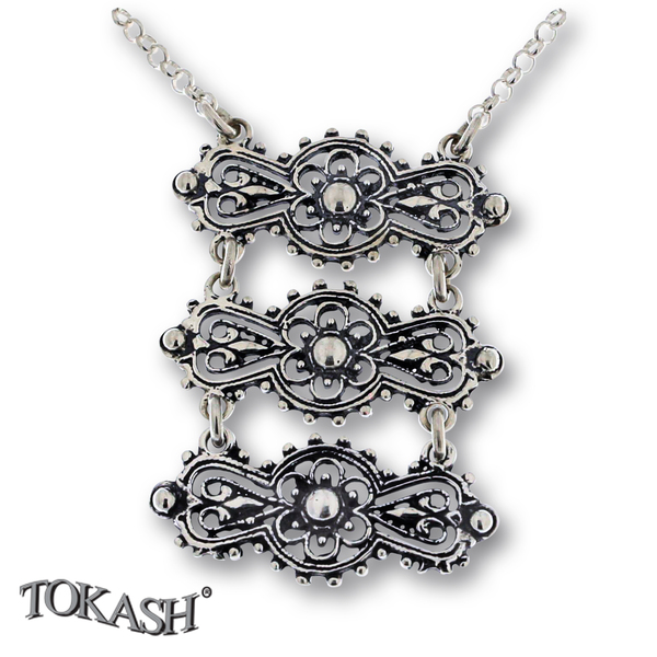 Silver necklace 701215