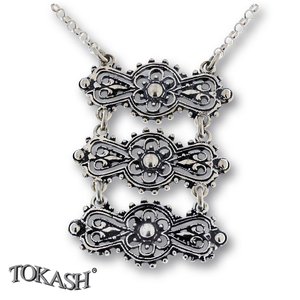 Silver necklace 701215