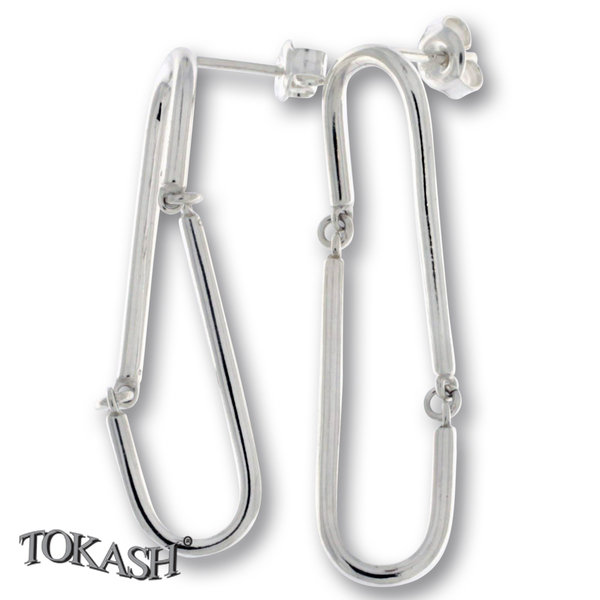 Silver Earings stones 132218