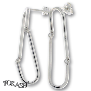 Silver Earings stones 132218