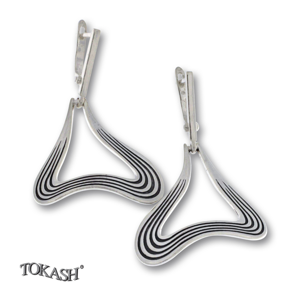 Silver Earings stone 131175