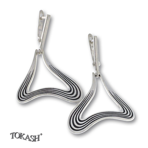 Silver Earings stone 131175