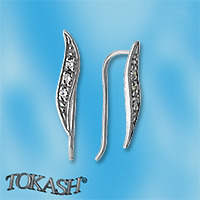 Silver Earings with stones 139273