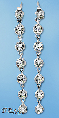 Silver Earings with stones 139559