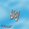 Silver Earings stones 133866