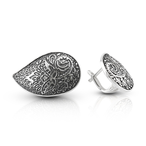 Silver earrings without stones - Silver Earings stones - 136452