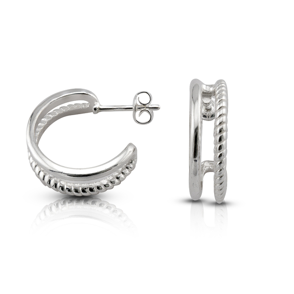 Silver Earings stones 136418