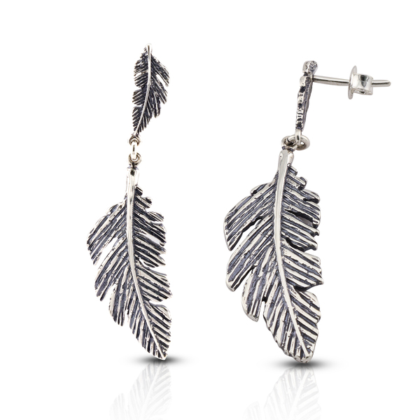 Silver Earings stone 131404