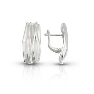 Silver earrings without stones - Silver Earings stones - 136433