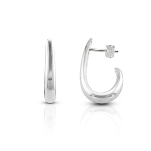 Silver earrings without stones - Silver Earings stones - 136425