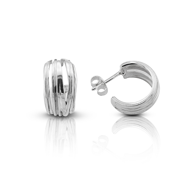 Silver Earings stones 132432