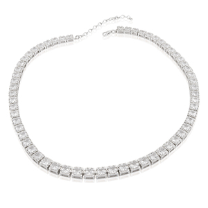 Silver necklace 701458