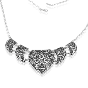 Silver necklace 701455