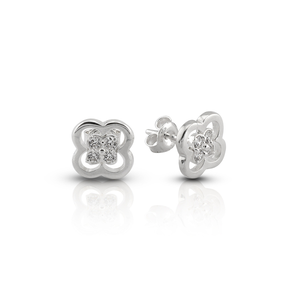 Silver Earings with stones 139437