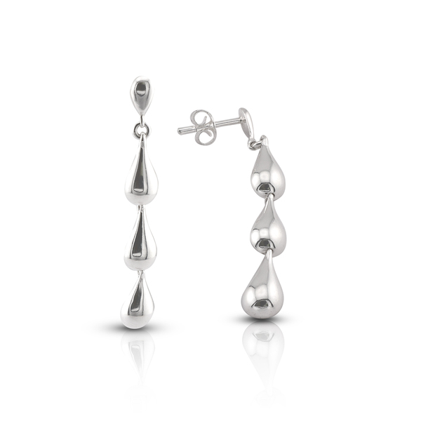 Silver Earings stone 131445