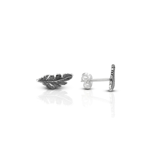 Silver earrings without stones - 111405