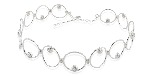 Silver necklace 701440