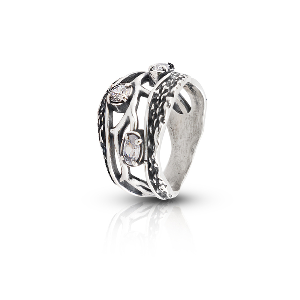 Silver ring stones 1586434