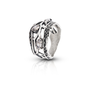 Silver rings with CZ - Silver ring stones - 1586434
