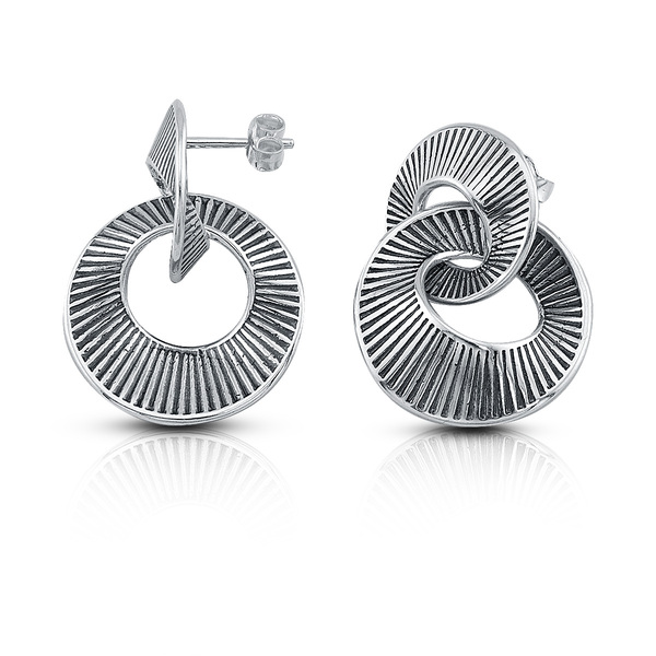 Silver Earings stone 131340