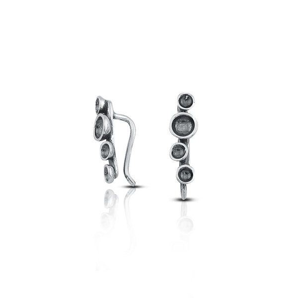 Silver Earings stones 111357