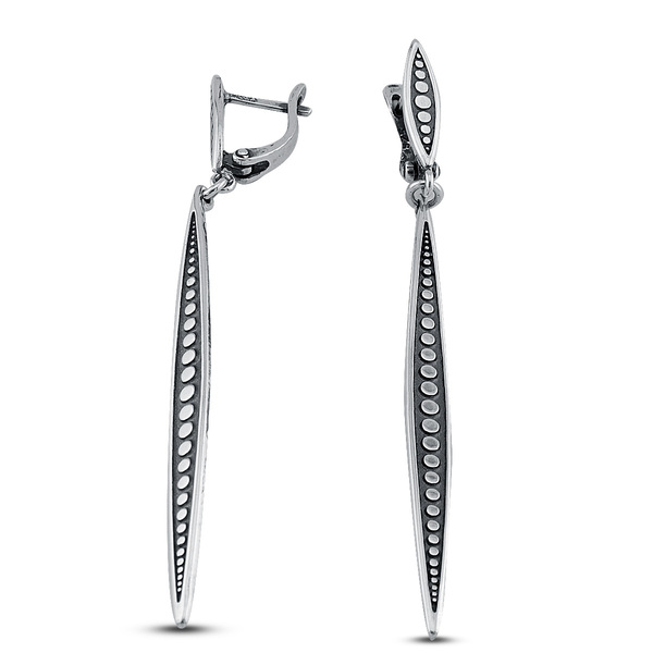 Silver Earings stones 136341