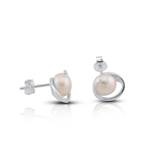 Earrings with pearls 115359