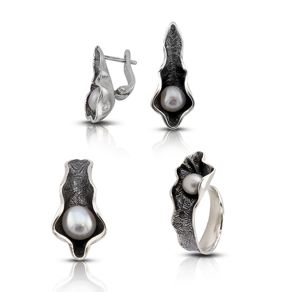 Medium silver set 8000371
