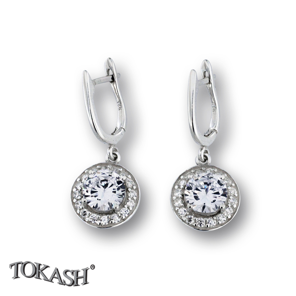 Silver Earings with stones 140198