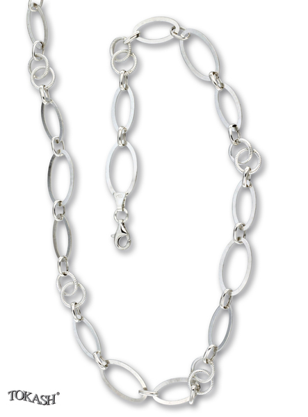 Silver necklace 708064