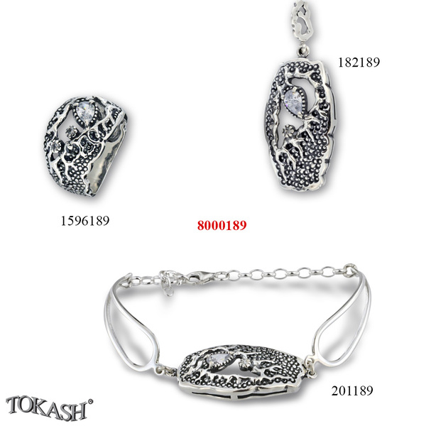 Medium silver set 8001189