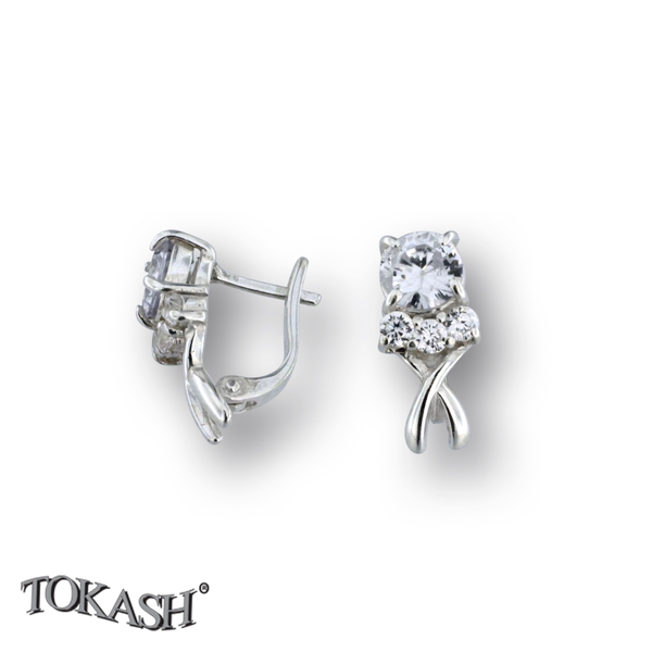 Silver Earings stones 138203