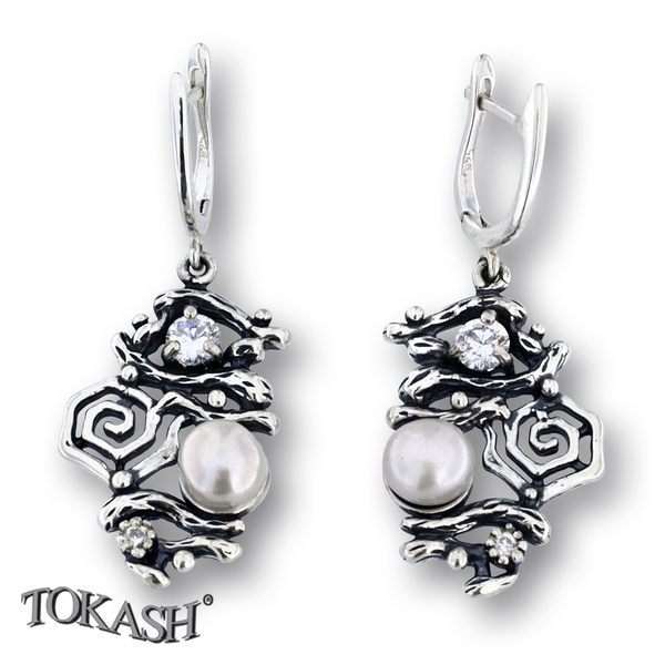 Earrings with pearls 115692